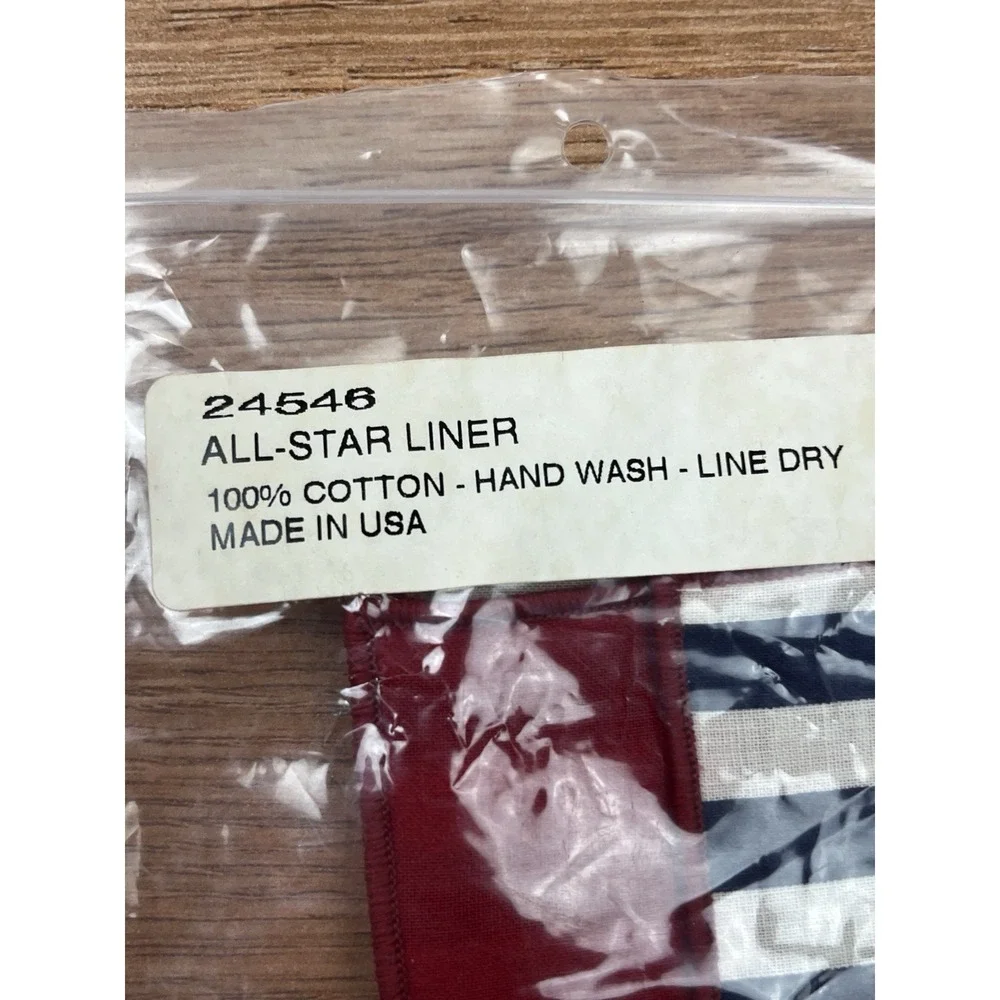 Longaberger Fabric Liner for‎ All-Star Basket 24546 Red, White, Blue NEW